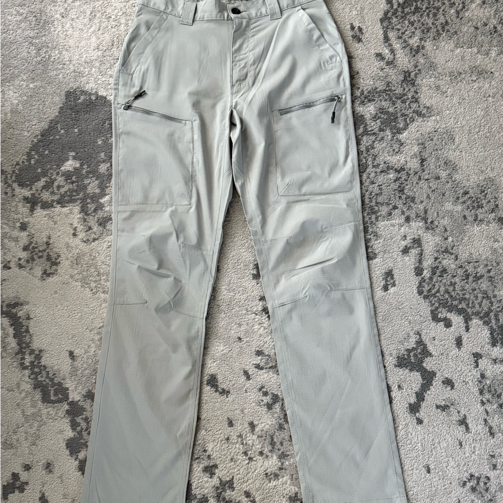 ANGL Light Gray Cargo Pants for Men